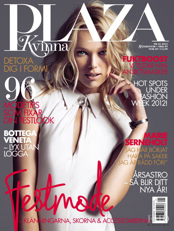 Rina featured on the Plaza Kvinna cover from January 2012