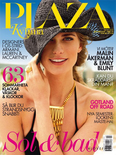 Julie Henderson featured on the Plaza Kvinna cover from July 2012