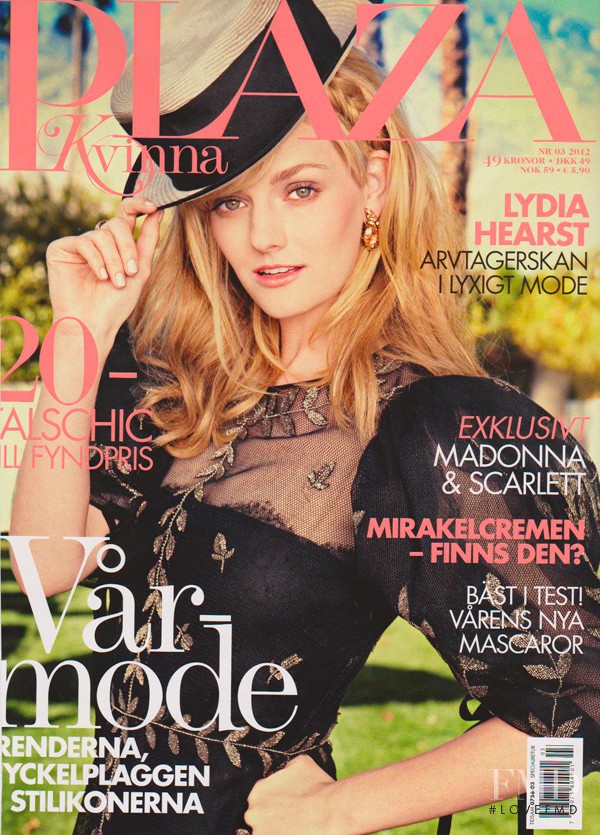 Lydia Hearst featured on the Plaza Kvinna cover from March 2012