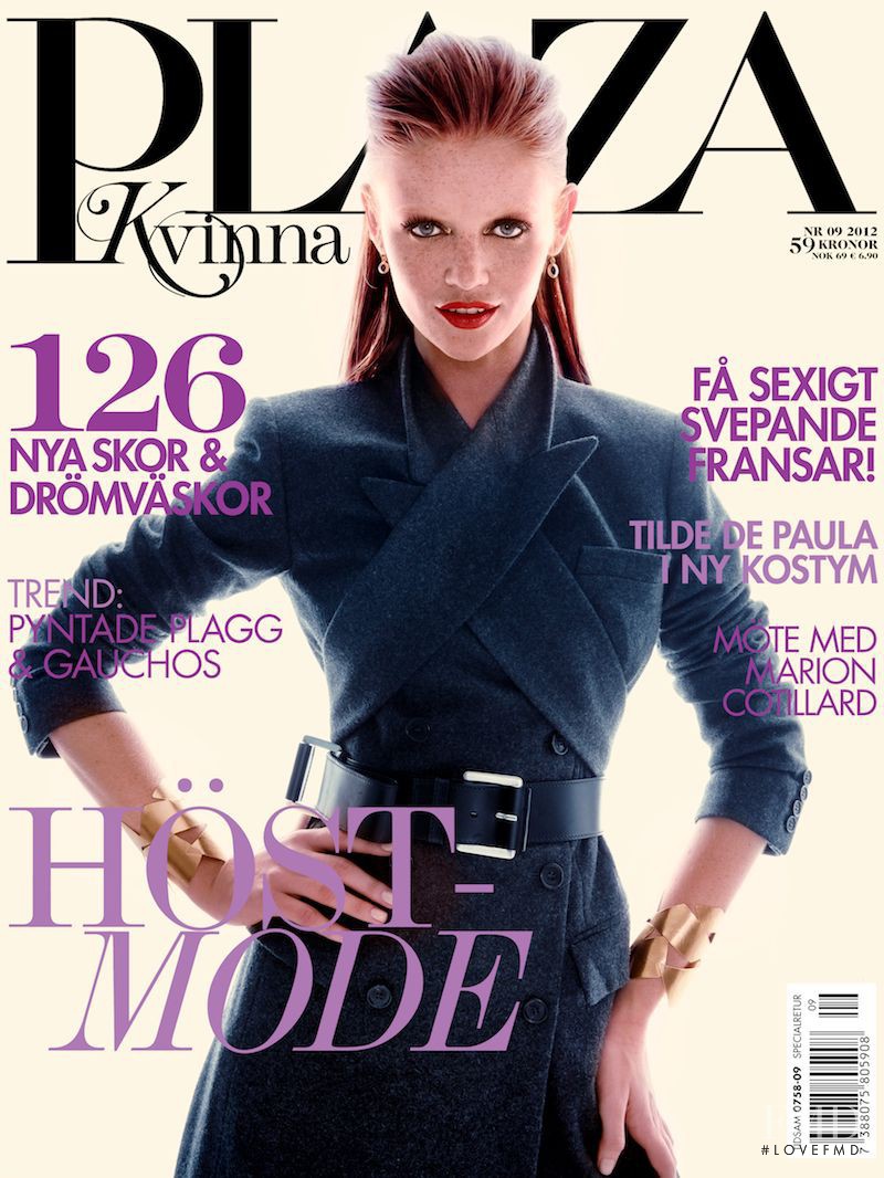 Cintia Dicker featured on the Plaza Kvinna cover from September 2012