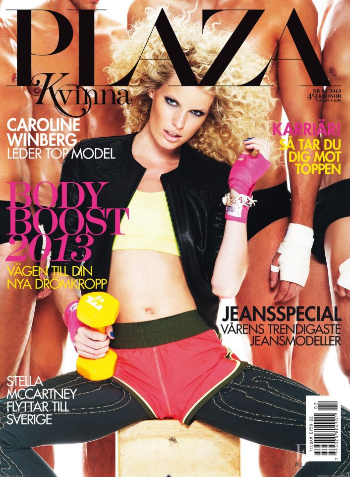 Caroline Winberg featured on the Plaza Kvinna cover from February 2013