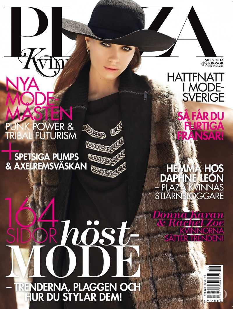 Mathilda Bernmark featured on the Plaza Kvinna cover from September 2013