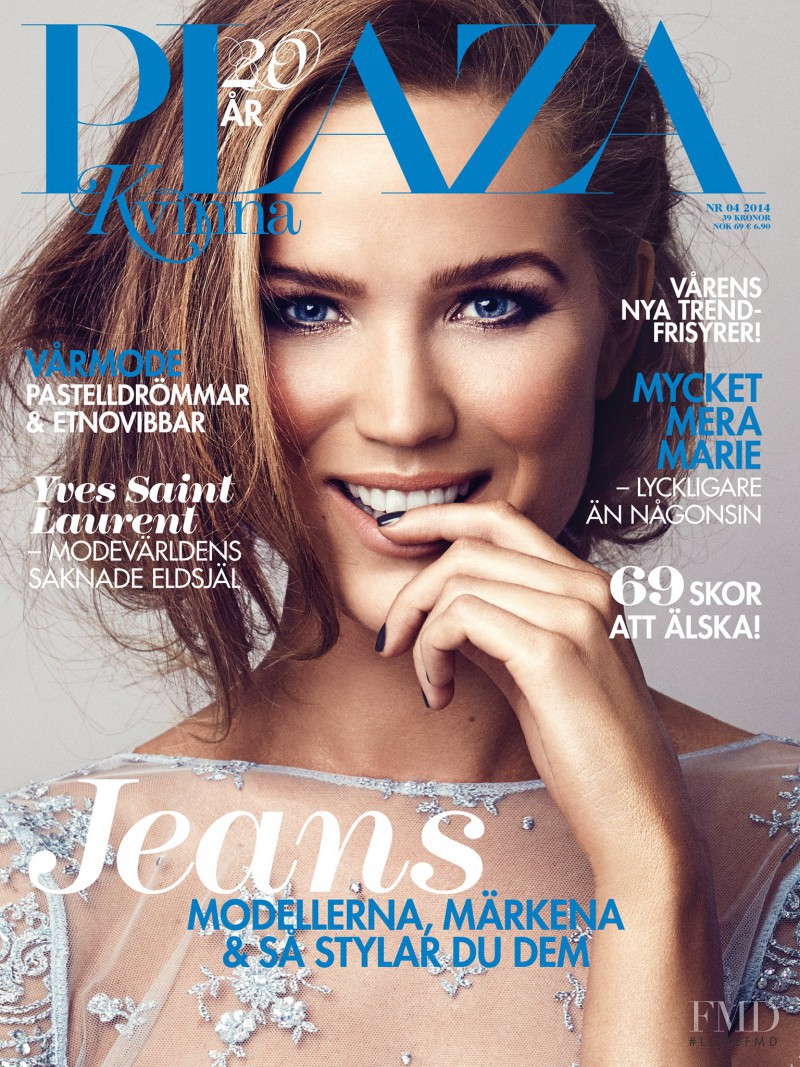 Marie Serneholt featured on the Plaza Kvinna cover from April 2014