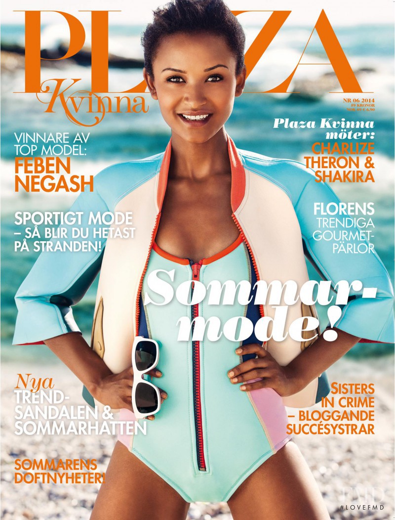 Feben Negash featured on the Plaza Kvinna cover from June 2014