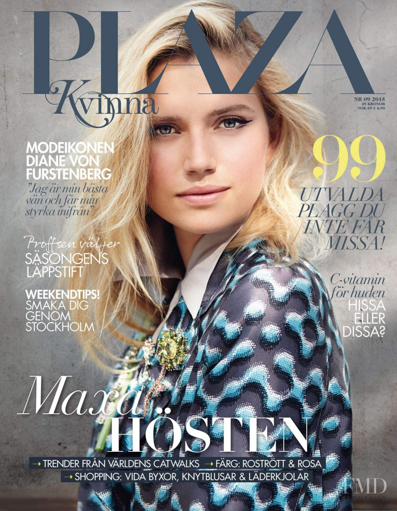Cato van Ee featured on the Plaza Kvinna cover from September 2015