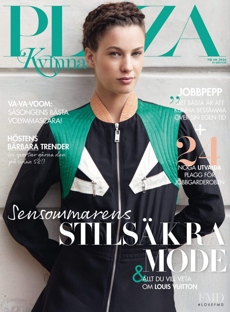 Azra Sahman featured on the Plaza Kvinna cover from August 2016