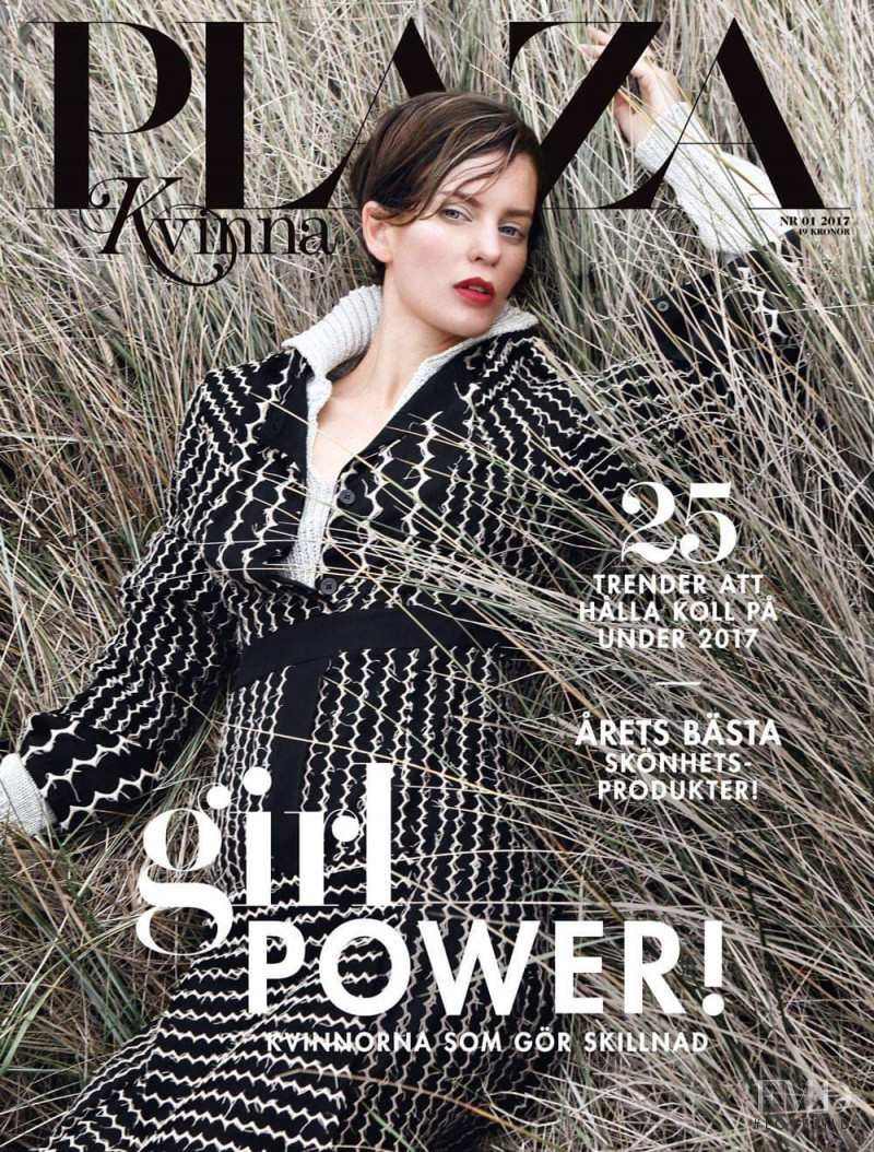 Ellinore Erichsen featured on the Plaza Kvinna cover from January 2017