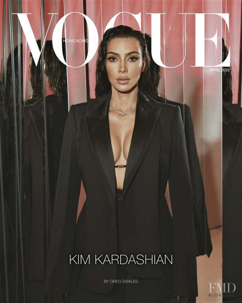 Kim Kardashian  featured on the Elle Hong Kong cover from April 2022