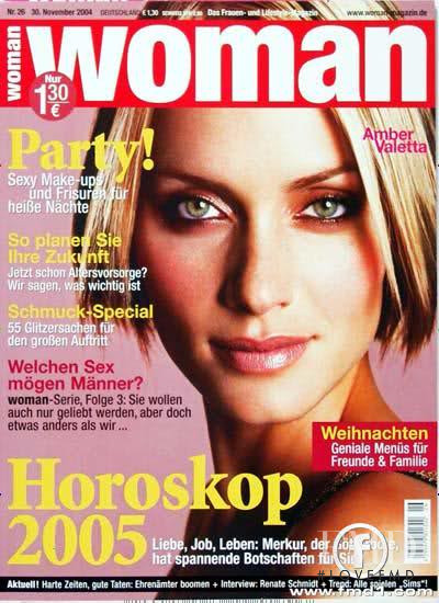 Amber Valletta featured on the WOMAN cover from November 2004