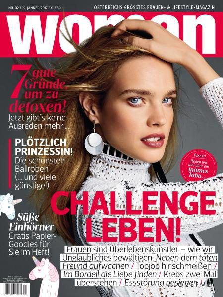 Natalia Vodianova featured on the WOMAN cover from January 2017