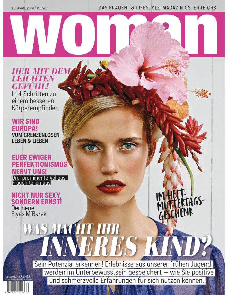 Cato van Ee featured on the WOMAN cover from April 2019