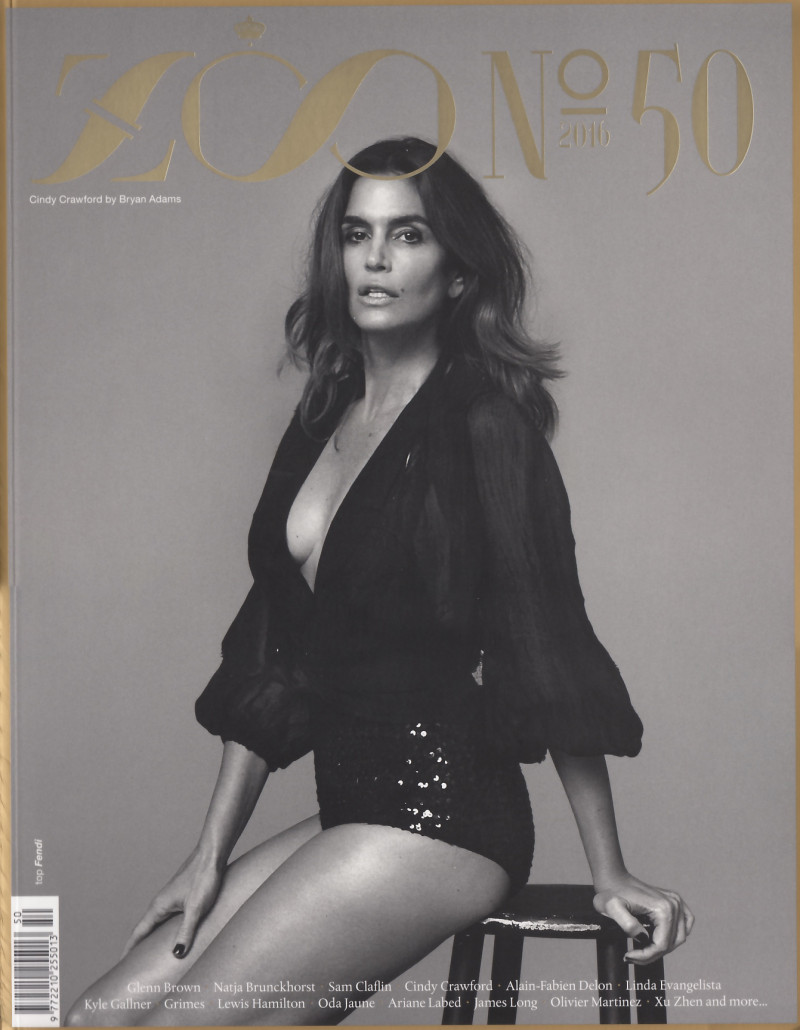 Cindy Crawford featured on the Zoo cover from February 2016