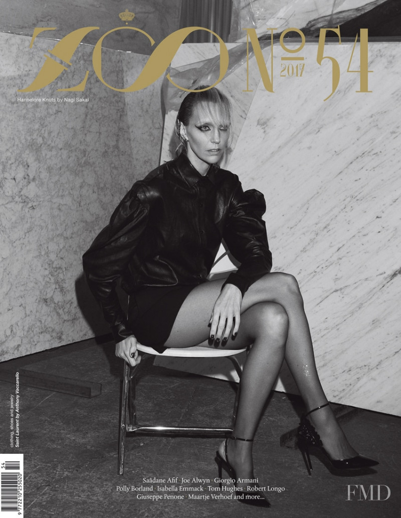 Hannelore Knuts featured on the Zoo cover from March 2017