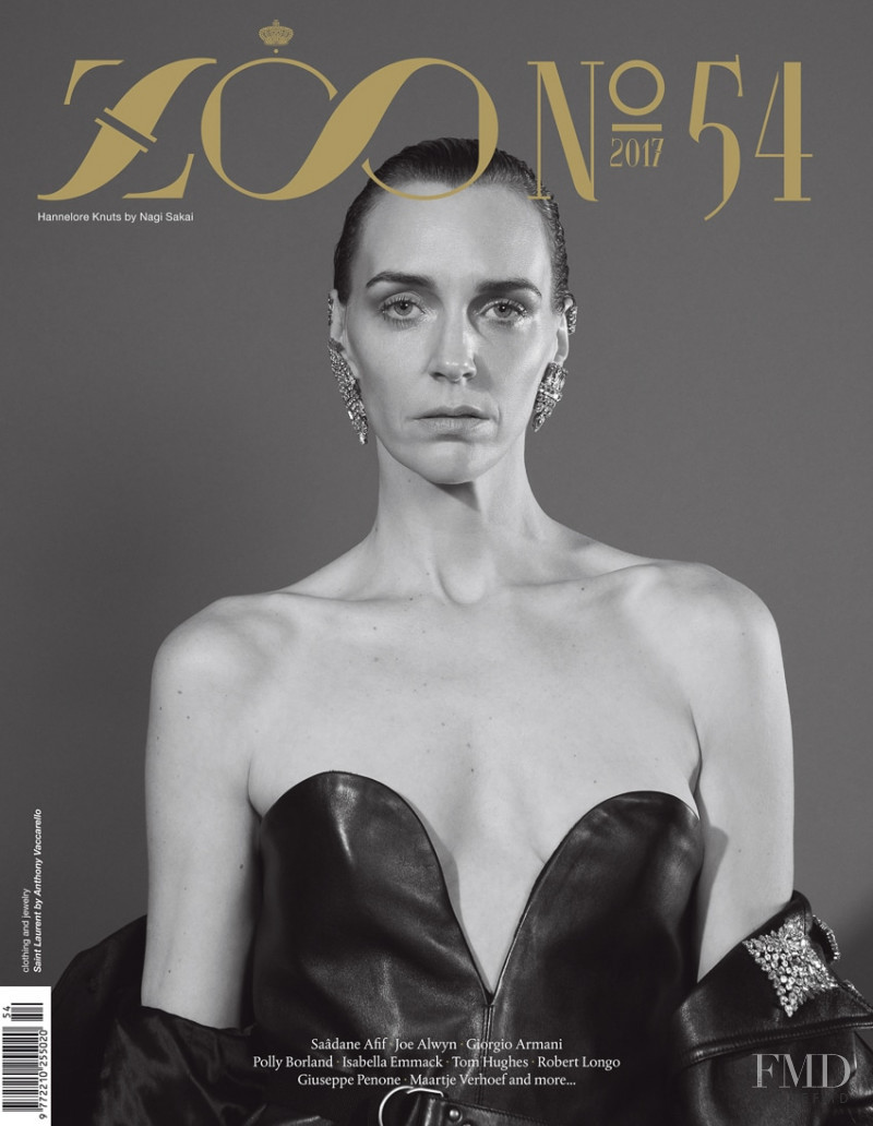 Hannelore Knuts featured on the Zoo cover from March 2017