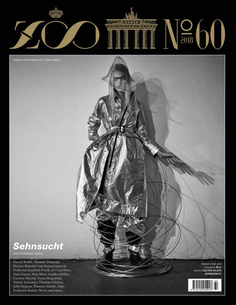 Daphne Groeneveld featured on the Zoo cover from September 2018