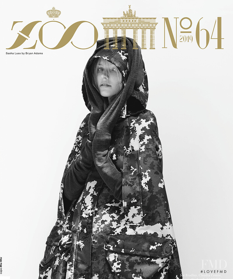 Sasha Luss featured on the Zoo cover from October 2019