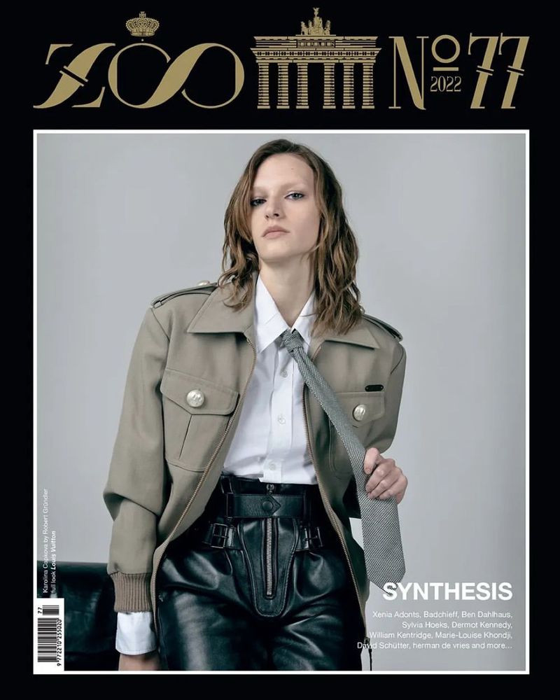 Karolina Capkova featured on the Zoo cover from December 2022