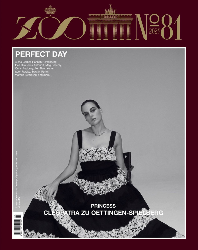 Cleo Zu Oettingen-Spielberg featured on the Zoo cover from December 2023