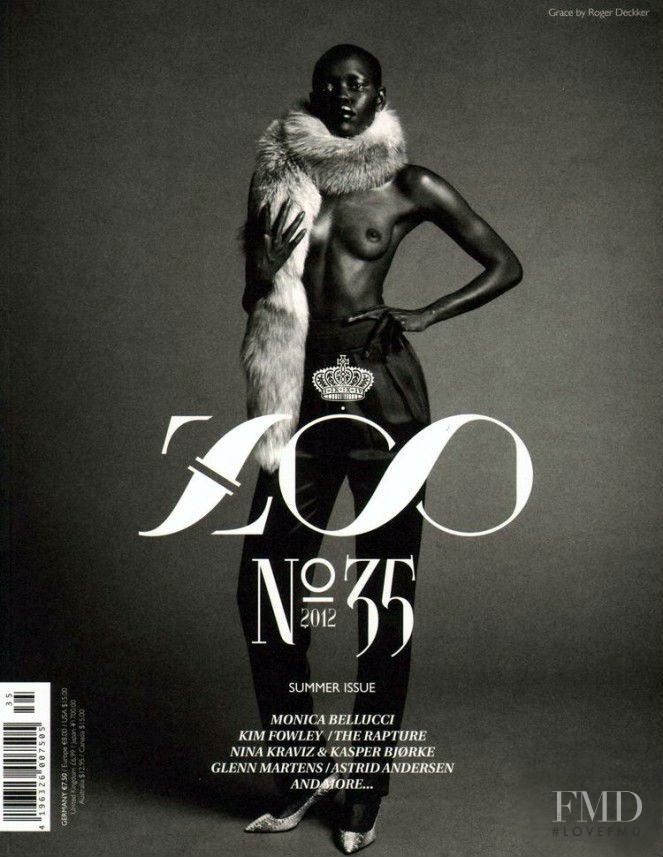 Grace Bol featured on the Zoo cover from June 2012