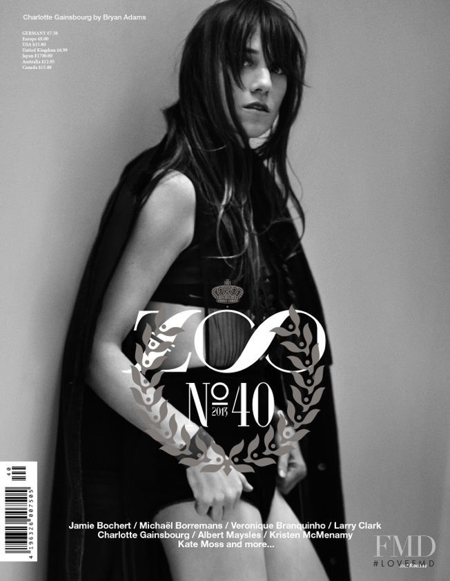 Charlotte Gainsbourg featured on the Zoo cover from September 2013