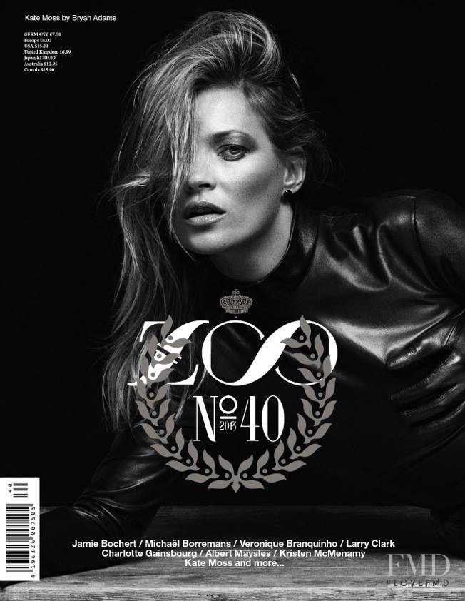 Kate Moss featured on the Zoo cover from September 2013