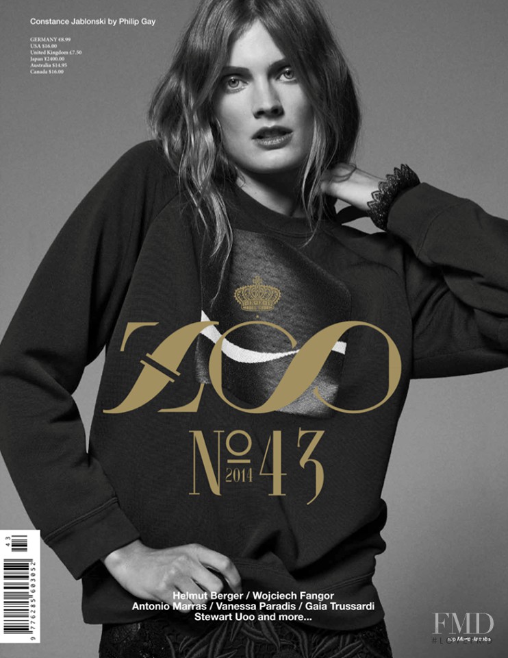 Constance Jablonski featured on the Zoo cover from June 2014