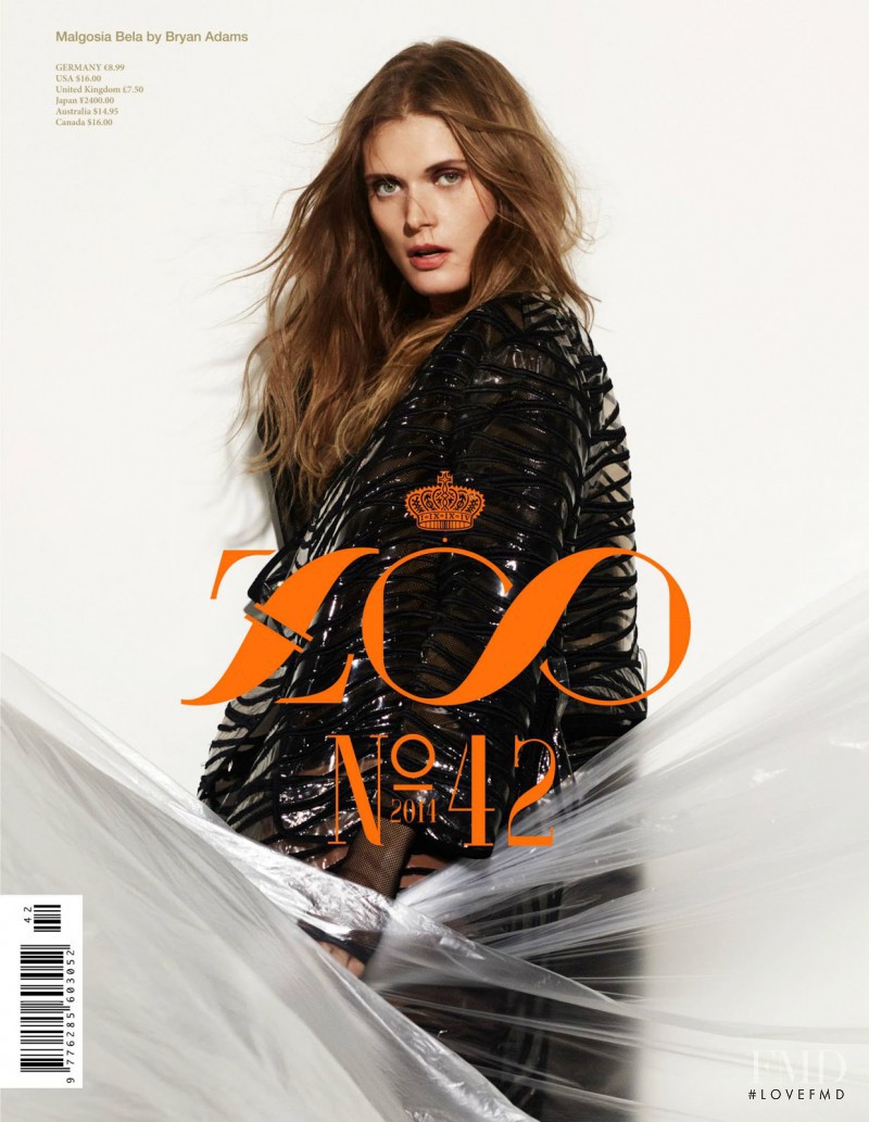 Malgosia Bela featured on the Zoo cover from March 2014