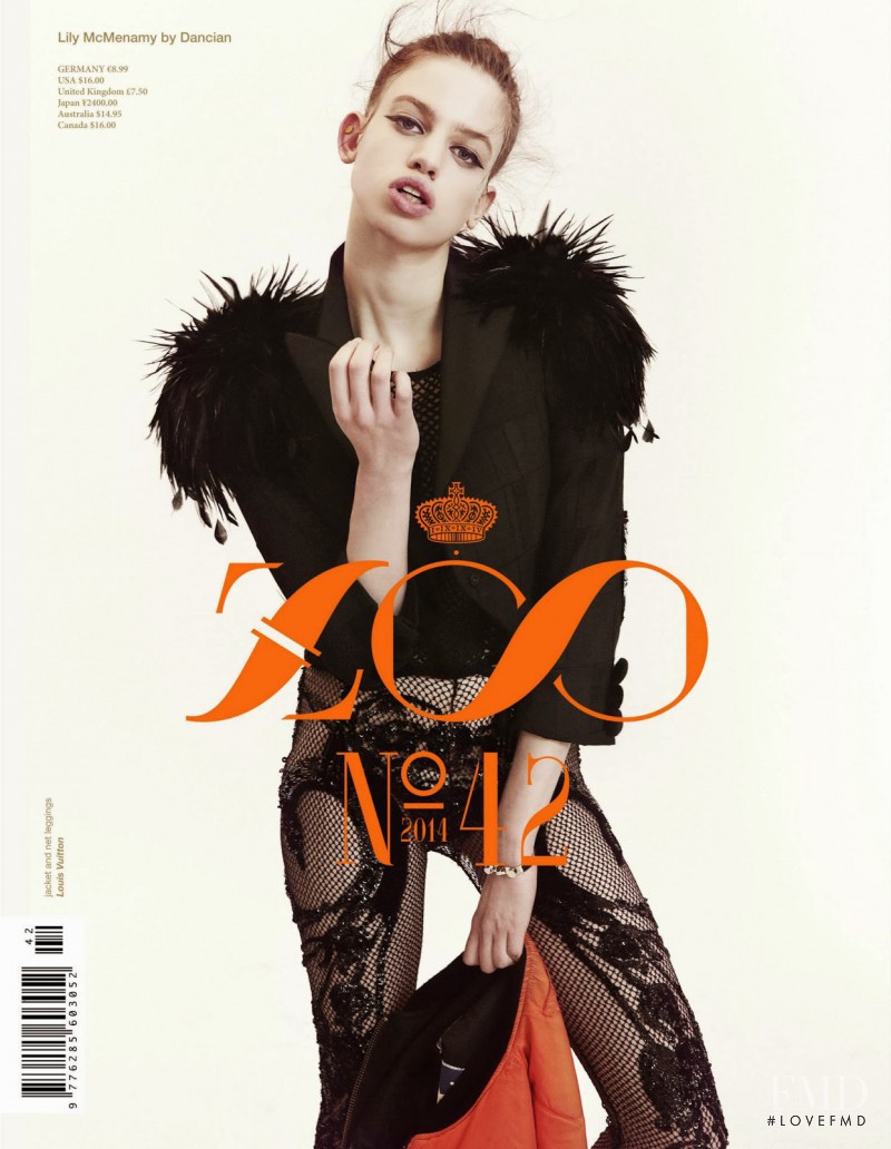 Lily McMenamy featured on the Zoo cover from March 2014