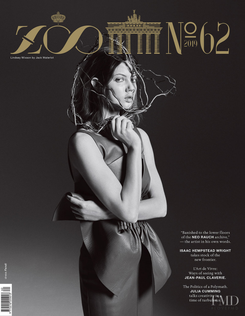 Lindsey Wixson featured on the Zoo cover from March 2019