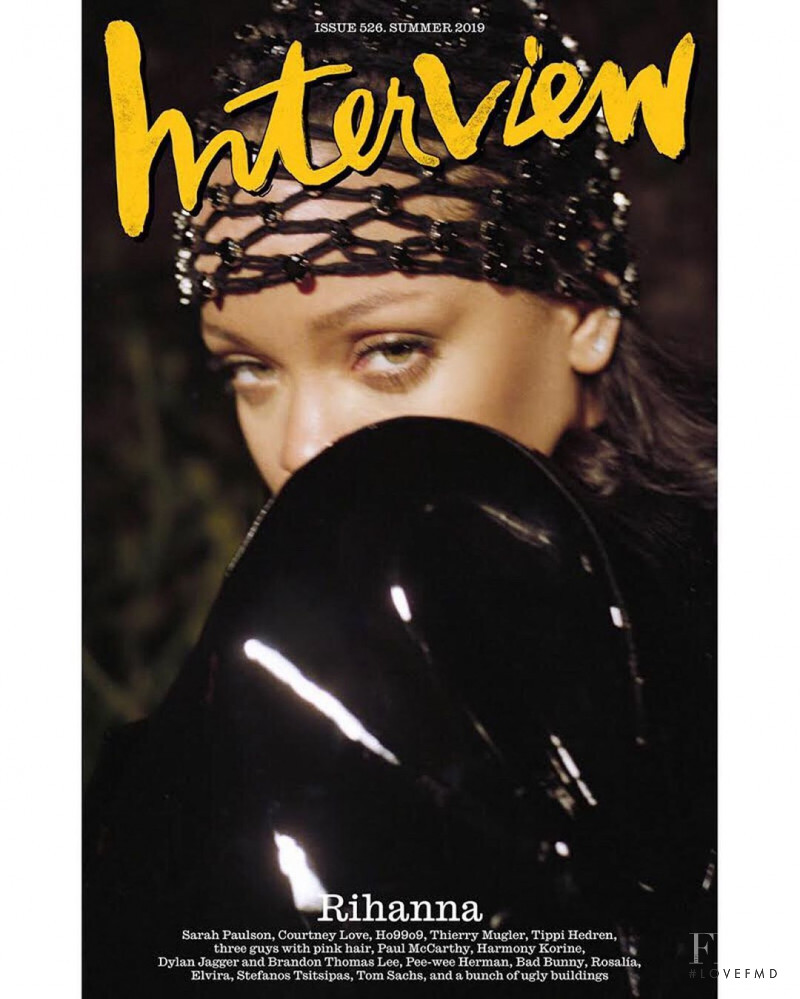Rihanna featured on the Interview cover from June 2019