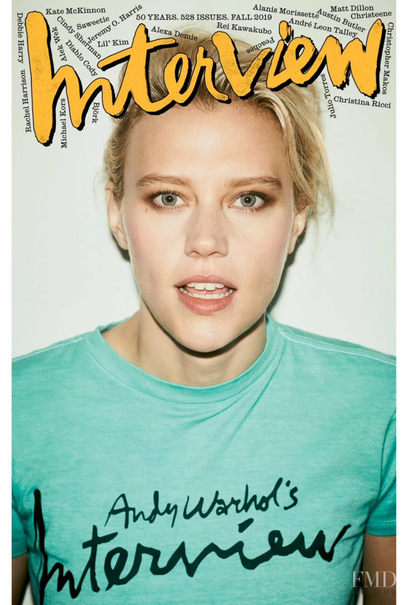 Kate McKinnon featured on the Interview cover from October 2019