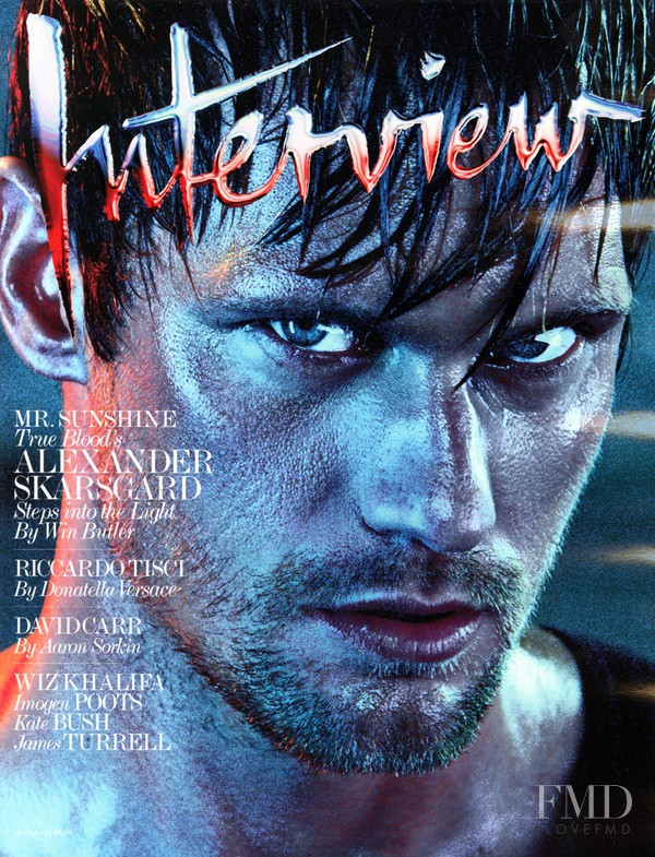 Alexander Skarsgard featured on the Interview cover from June 2011