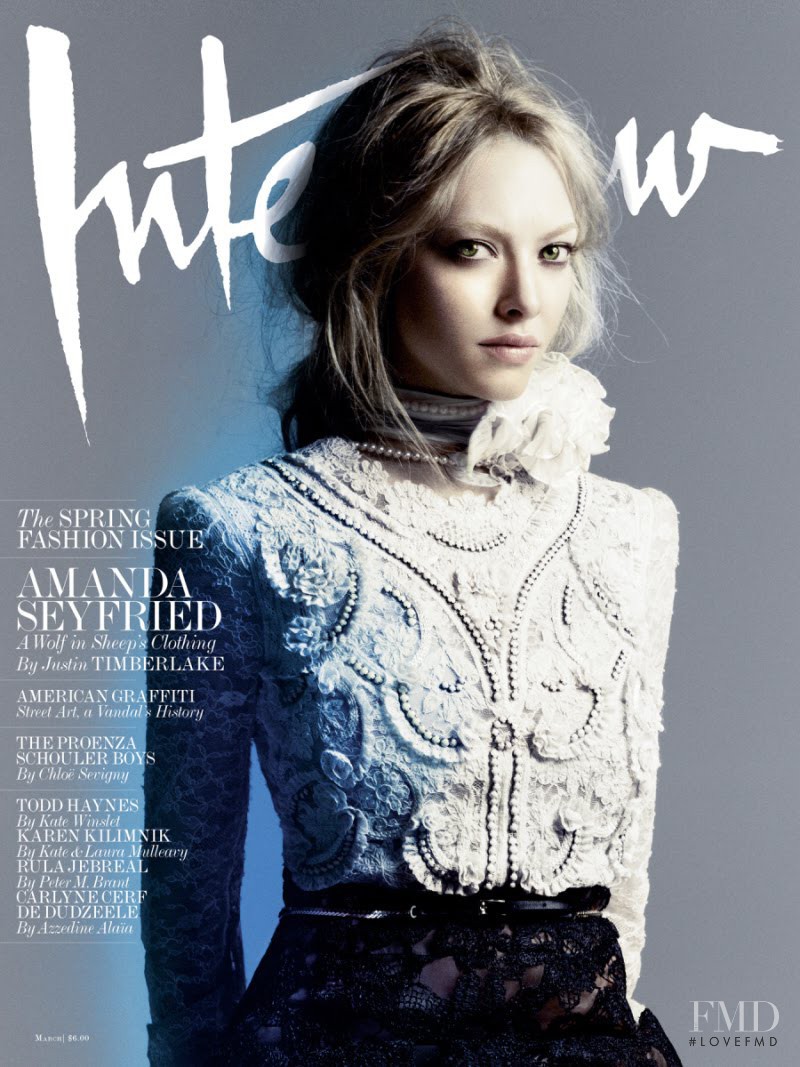 Amanda Seyfried featured on the Interview cover from March 2011