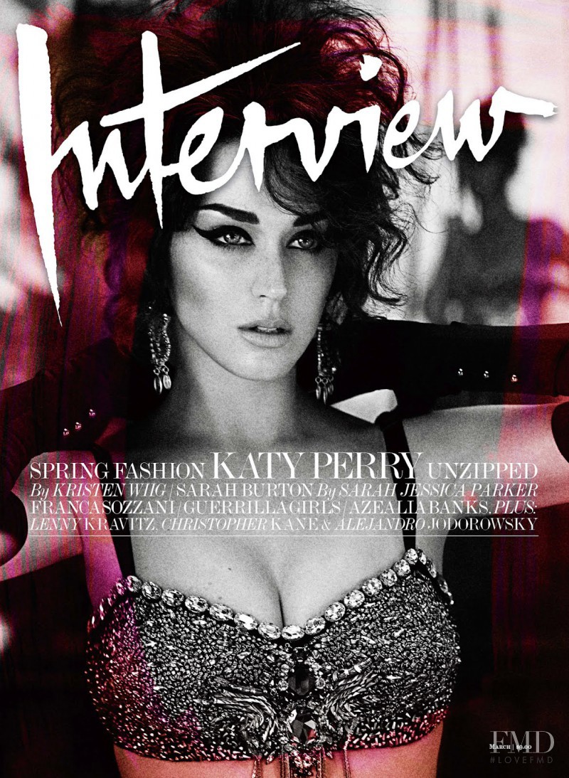 Katy Perry featured on the Interview cover from March 2012
