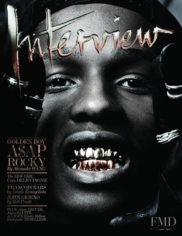 A$AP Rocky featured on the Interview cover from April 2013