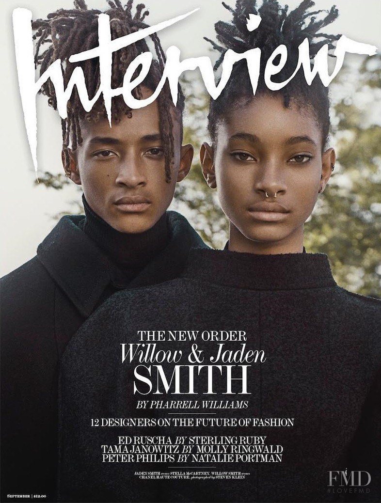 Willow & Jaden Smith featured on the Interview cover from September 2016