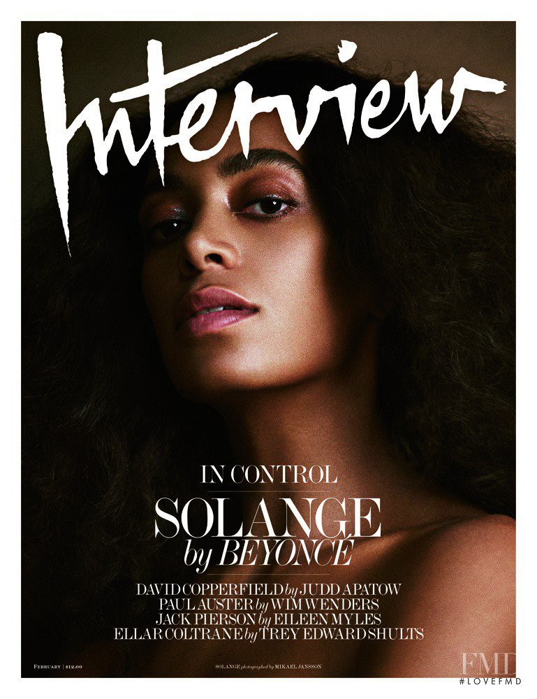  featured on the Interview cover from February 2017