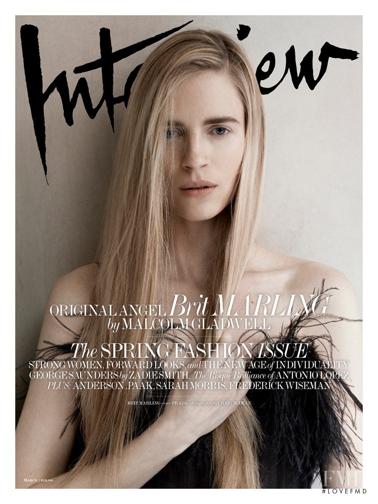 Brit Marling featured on the Interview cover from March 2017