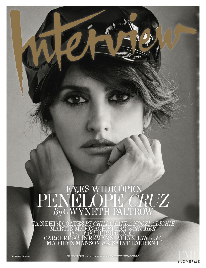 Penelope Curz featured on the Interview cover from October 2017