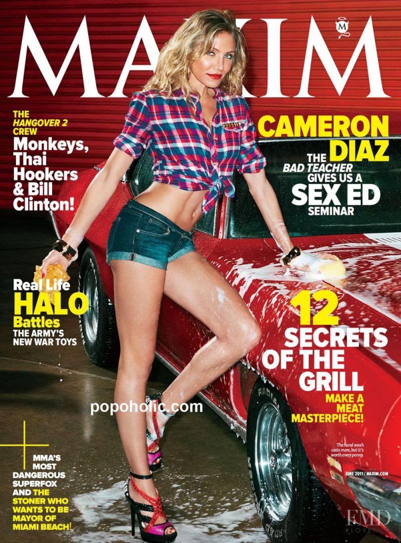 Cameron Diaz featured on the Maxim USA cover from June 2011
