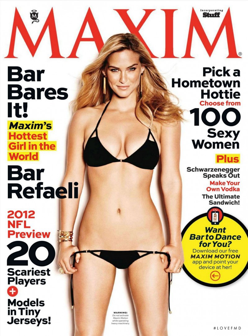 Bar Refaeli featured on the Maxim USA cover from September 2012