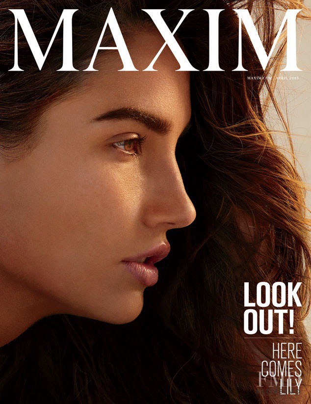 Lily Aldridge featured on the Maxim USA cover from April 2015