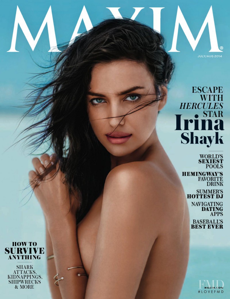 Irina Shayk featured on the Maxim USA cover from July 2015
