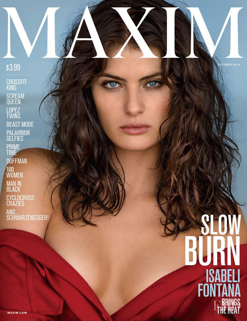 Isabeli Fontana featured on the Maxim USA cover from October 2015