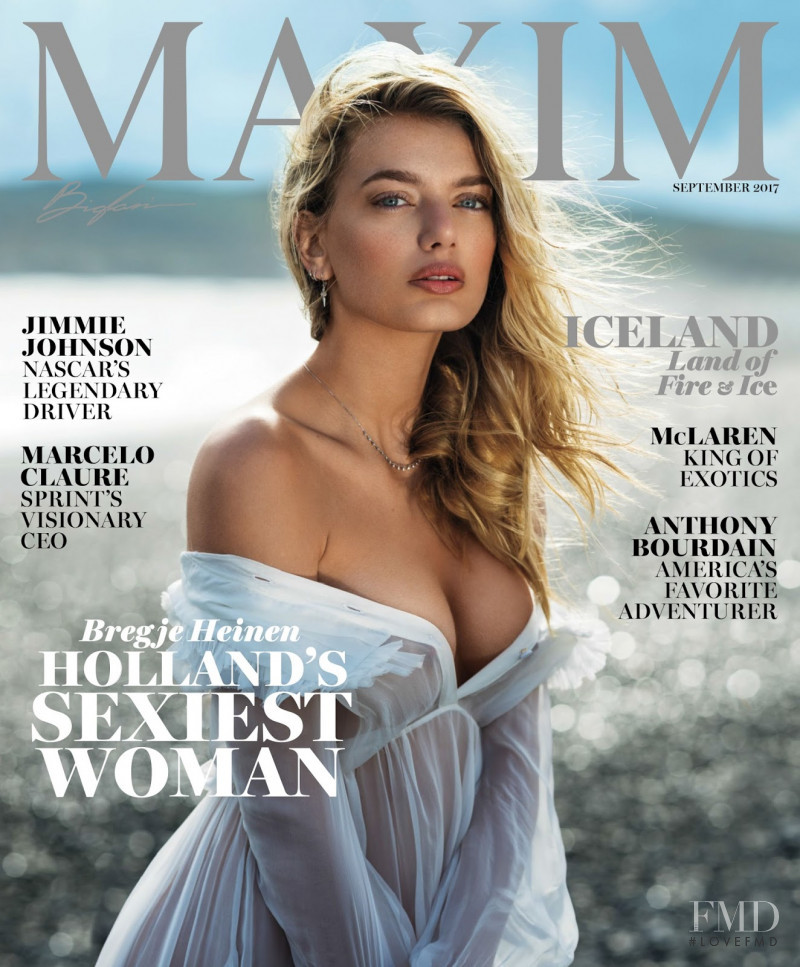 Bregje Heinen featured on the Maxim USA cover from September 2017