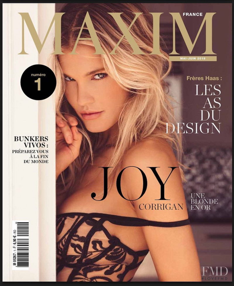 Joy Elizabeth Corrigan featured on the Maxim USA cover from May 2018