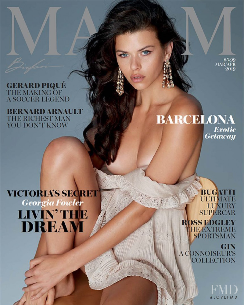 Georgia Fowler featured on the Maxim USA cover from March 2019