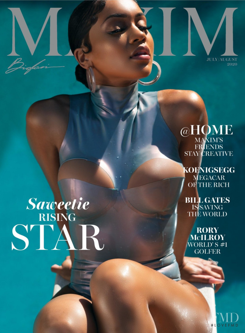 Saweetie featured on the Maxim USA cover from July 2020