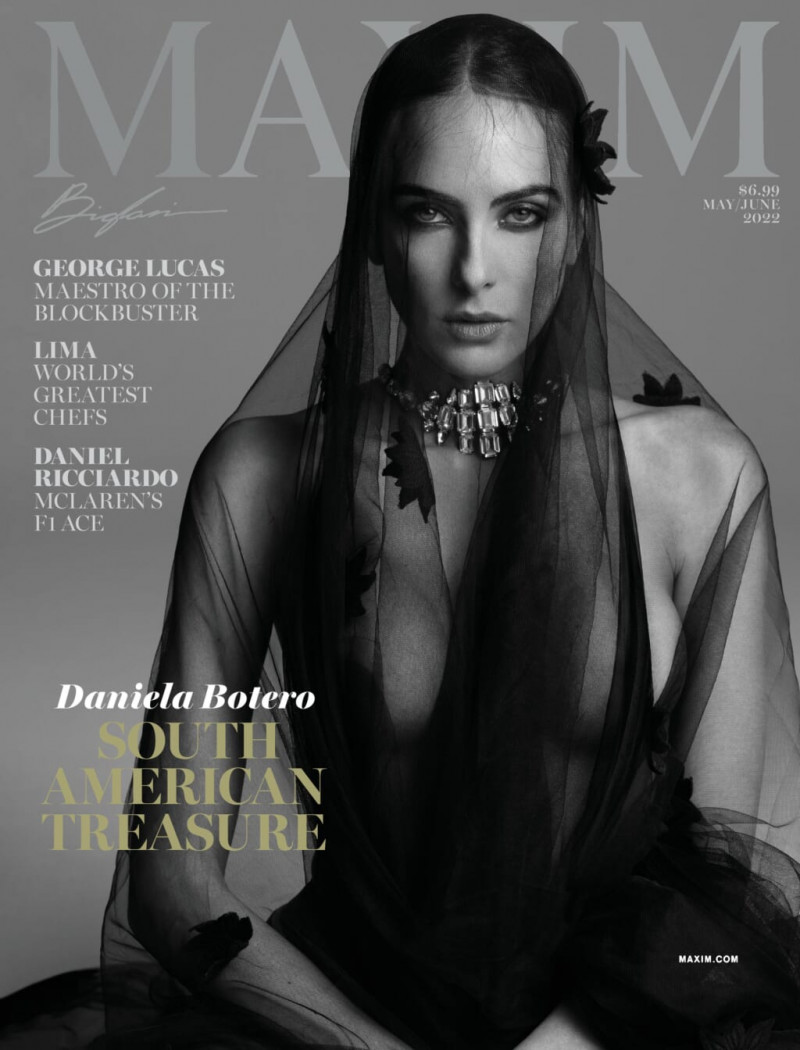 Daniela Botero featured on the Maxim USA cover from May 2022