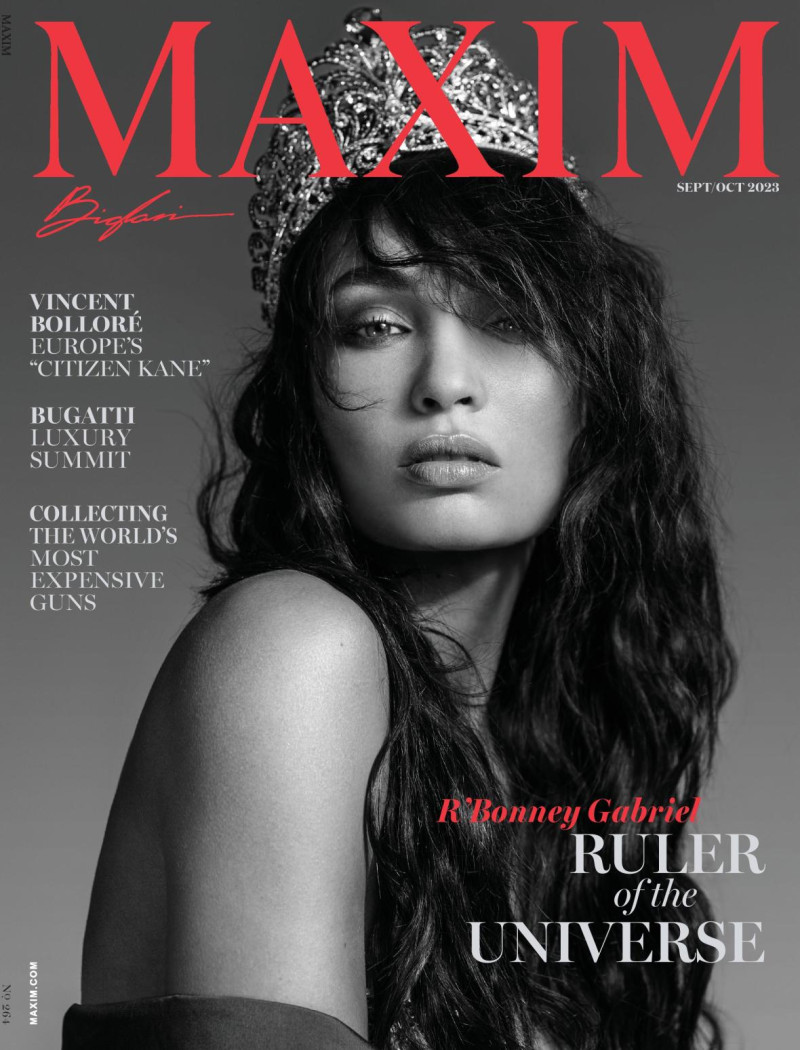 R\'Bonney Gabriel featured on the Maxim USA cover from September 2023